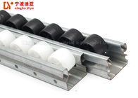 Industrial Plastic Roller Track Cold Welded White / Yellow Color For Production Line