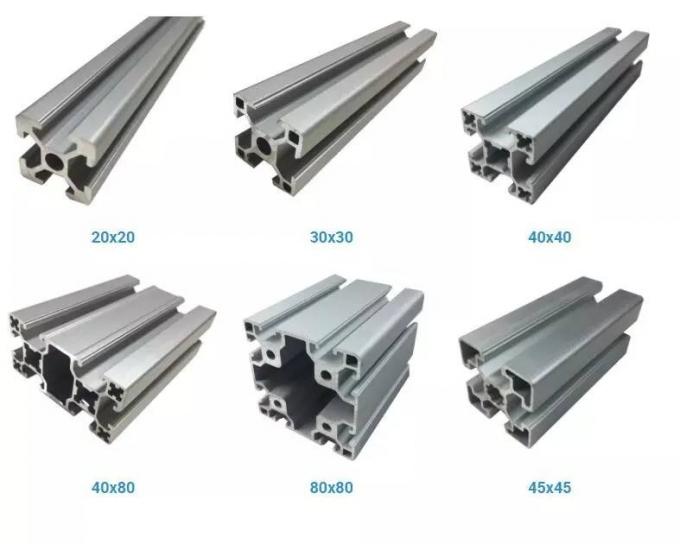 Perfil Radiused de alumínio 2020 do ângulo do suporte 20x20 2040 V-entalhes 4