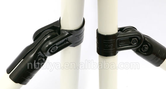 Pipe Fittings / HJ-7 Black Electrophoresis Lean Pipe Joint / Lean Tube Connectors