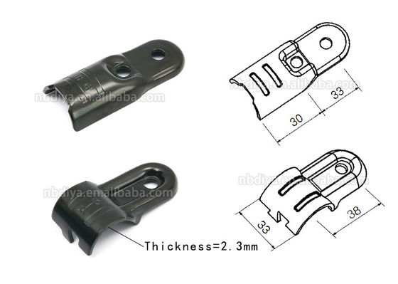 Pipe Fittings / HJ-7 Black Electrophoresis Lean Pipe Joint / Lean Tube Connectors