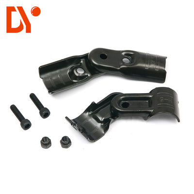 Pipe Fittings / HJ-7 Black Electrophoresis Lean Pipe Joint / Lean Tube Connectors