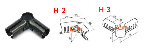 HJ-2 Lean Pipe Fittings Lean Pipe Joints / Lean Tube Connector for Workbench Trolley Cart Shelf