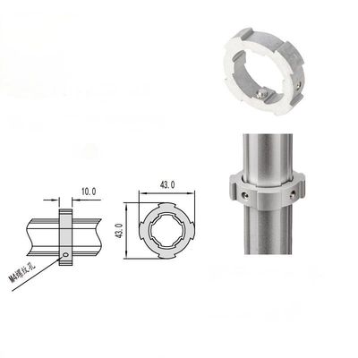 6005 T6 Tubos de alumínio acessórios de tubulação linear deslizante de tubo horizontal localizado anel deslizante posicionador fixo