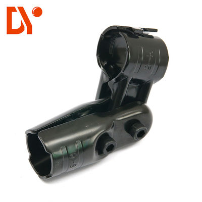 Pipe Fittings / HJ-7 Black Electrophoresis Lean Pipe Joint / Lean Tube Connectors