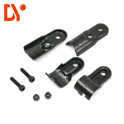 Pipe Fittings / HJ-7 Black Electrophoresis Lean Pipe Joint / Lean Tube Connectors