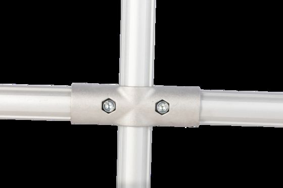 DYJ28-C04 Aluminium Alloy Lean Pipe Connector Outer Type 180 Degree