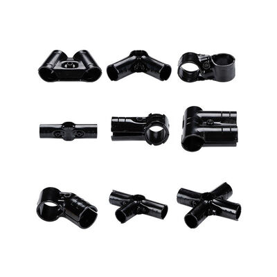 HJ-18 Carbon Steel Joint Set Lean Pipe Connector Metal Joint for 28 mm Lean Pipe