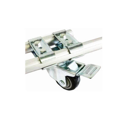 Adjustable Joint Connector Lower Caster Wheel Fitting Rigid Swivel Caster Wheel Accessory for Trolleys Pipe Fittings