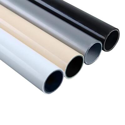 Tubo de aço de corte revestido de cores, personalizável, interior e exterior, revestido de plástico, tubo de aço composto